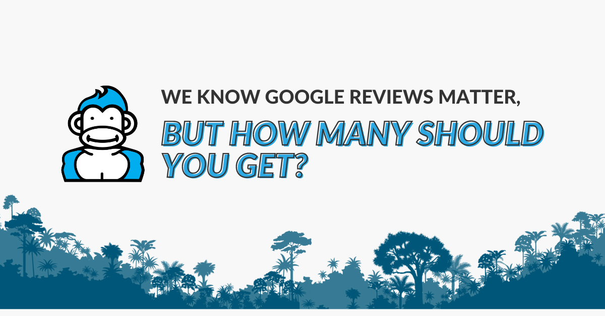 Image displaying the guide title "We know Google reviews matter, but how many should you get"